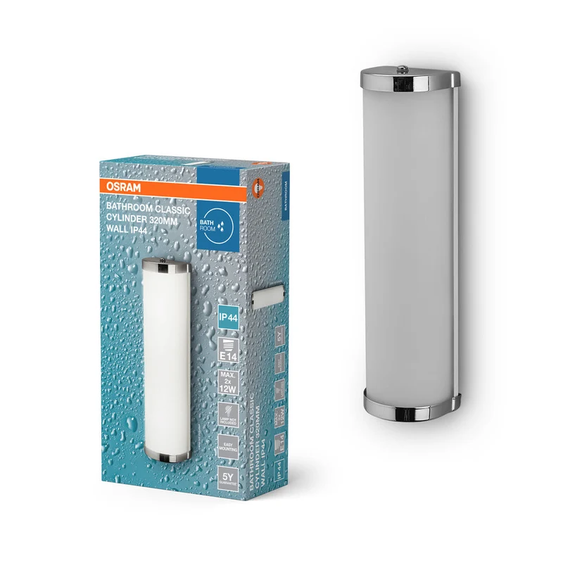 OSRAM CLASSIC CYLINDER lampada da parete per bagno 320mm, E14