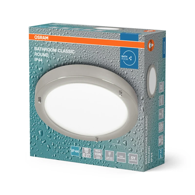 OSRAM CLASSIC ROUND lampada da soffitto per bagno 280mm, E27