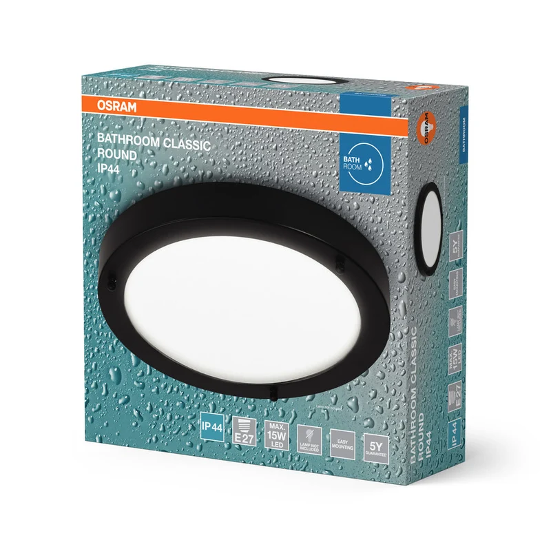OSRAM CLASSIC ROUND lampada da soffitto per bagno 280mm, E27