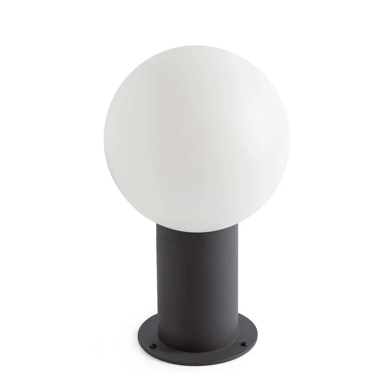 Moon - Borne extérieure en aluminium et polycarbonate, style contemporain
