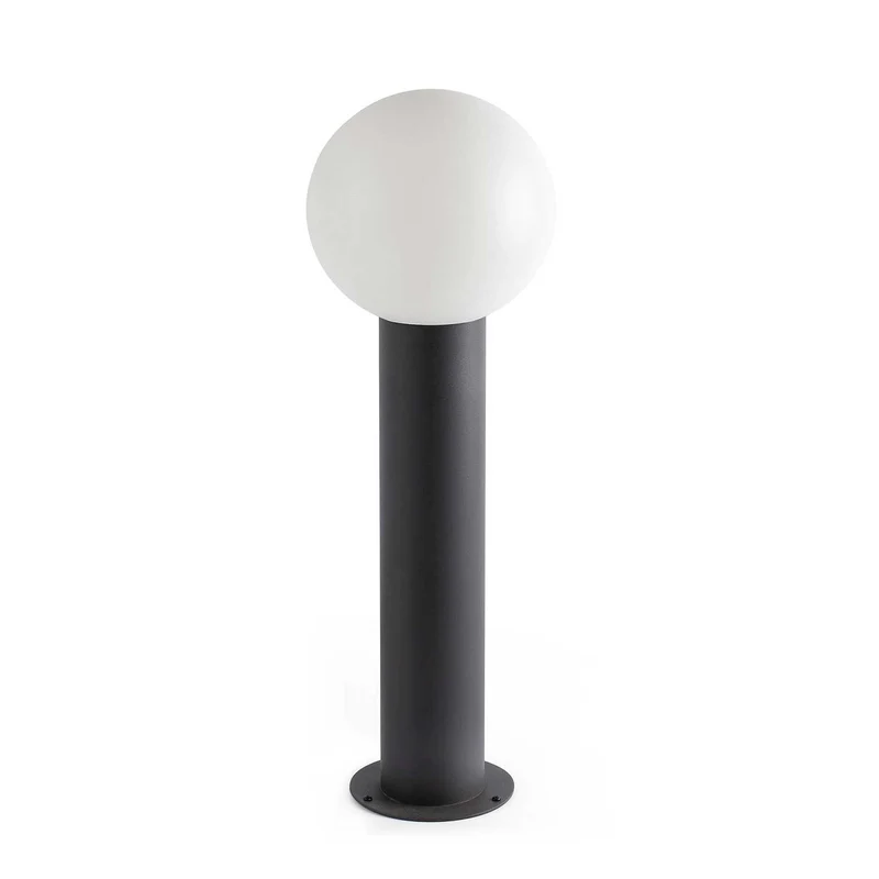 Moon - Borne extérieure en aluminium et polycarbonate, style contemporain