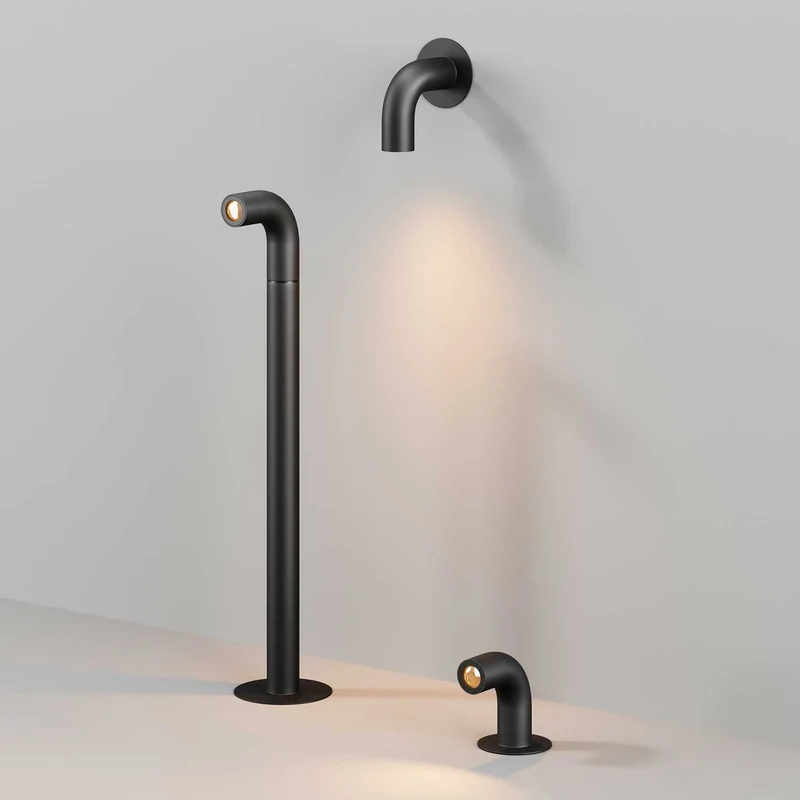 Sleek - Applique murale LED cubique en aluminium, style contemporain