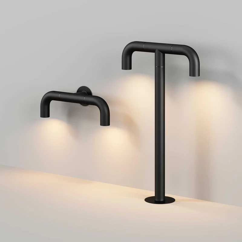 Sleek - Applique murale LED cubique en aluminium, style contemporain