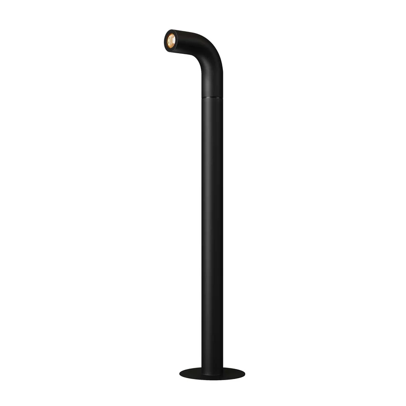 Sleek - Borne LED cubique en aluminium, style contemporain