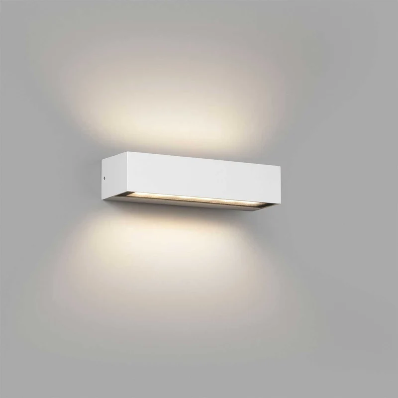 Doro - Applique murale LED d’extérieur en acier, style contemporain