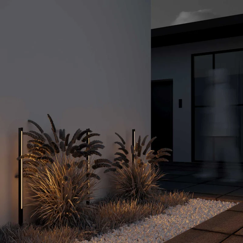 Pole - Piquet LED architectural en aluminium, style contemporain