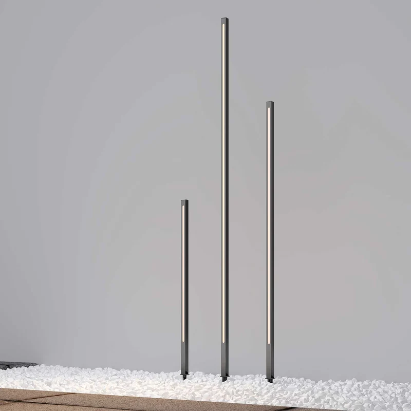 Pole - Piquet LED architectural en aluminium, style contemporain
