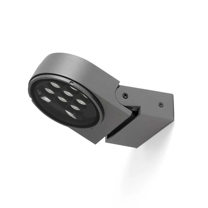 Muur - Projecteur LED d’extérieur en acier, style contemporain