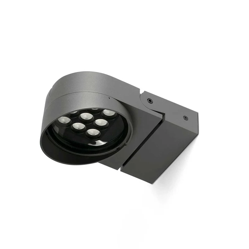 Muur - Projecteur LED d’extérieur en acier, style contemporain