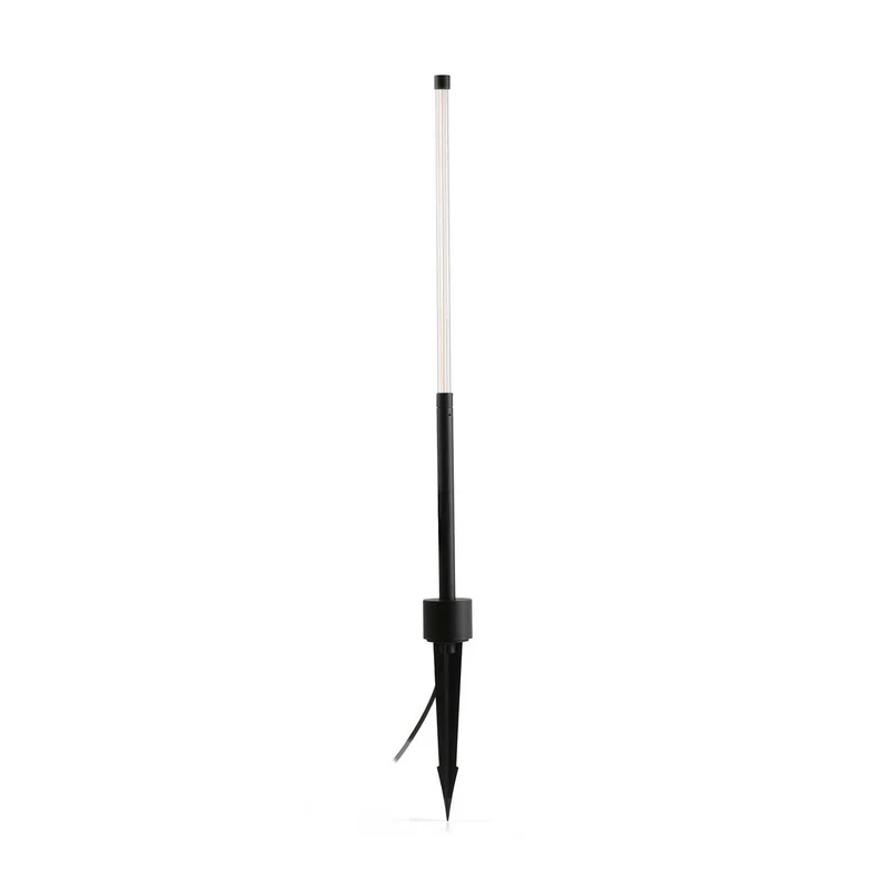 Bambou - Piquet LED en acier, style contemporain