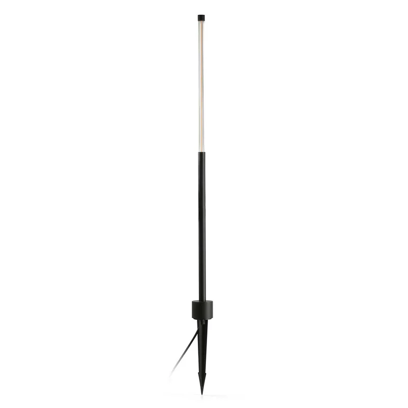Bambou - Piquet LED en acier, style contemporain