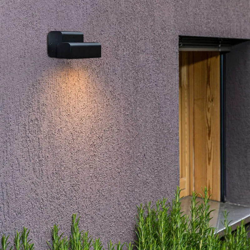 Balic - Applique murale LED d’extérieur en acier, style contemporain