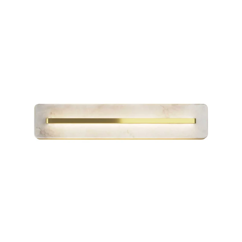 Albatre - Applique LED design en marbre et laiton