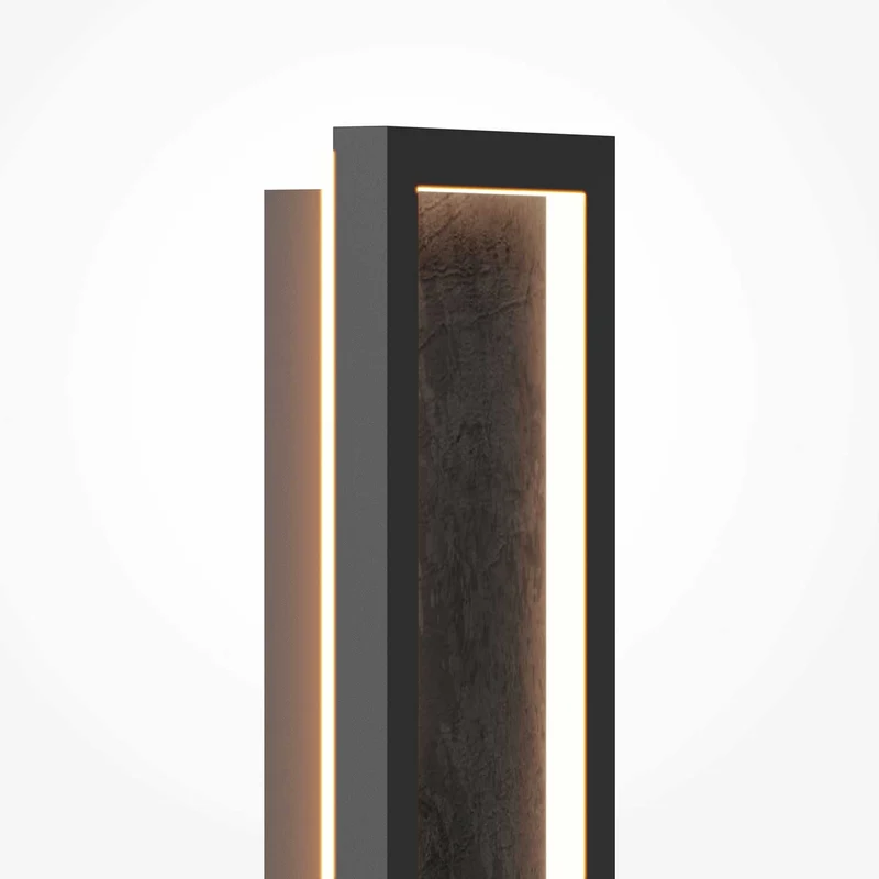 Orign - Applique murale LED texturée en métal effet pierre, style zen