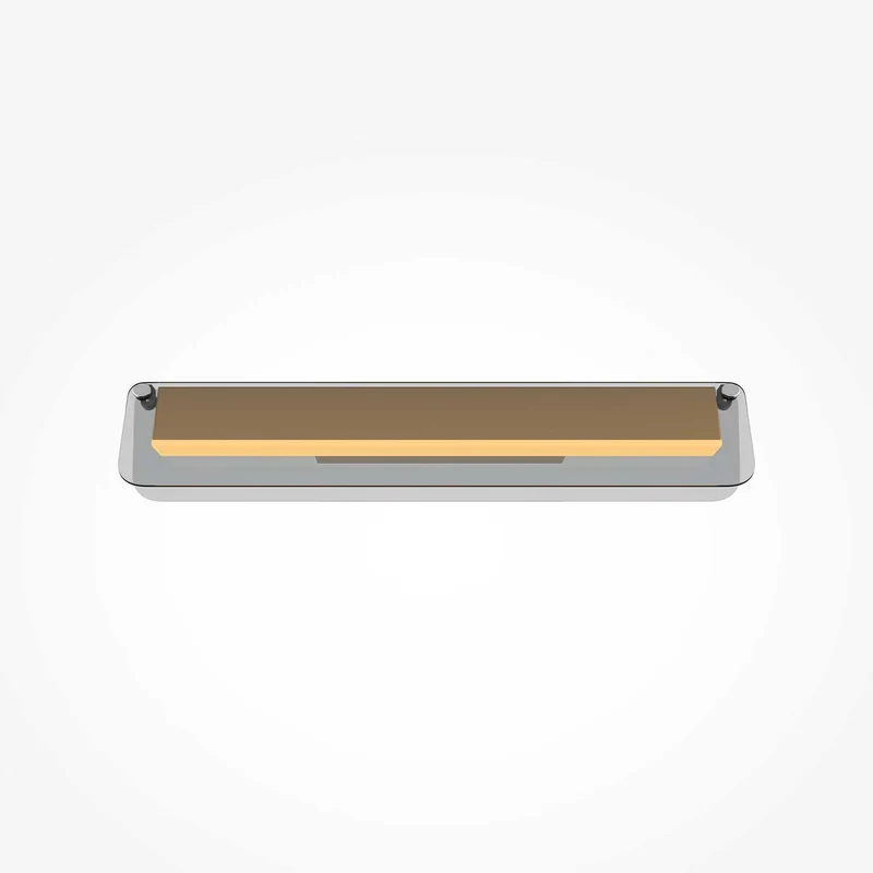 Flat - Applique murale LED linéaire en métal et verre, style contemporain