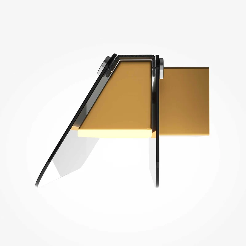 Flat - Applique murale LED linéaire en métal et verre, style contemporain