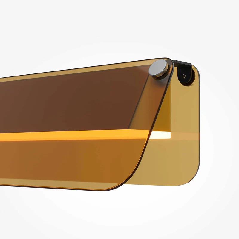 Flat - Applique murale LED linéaire en métal et verre, style contemporain