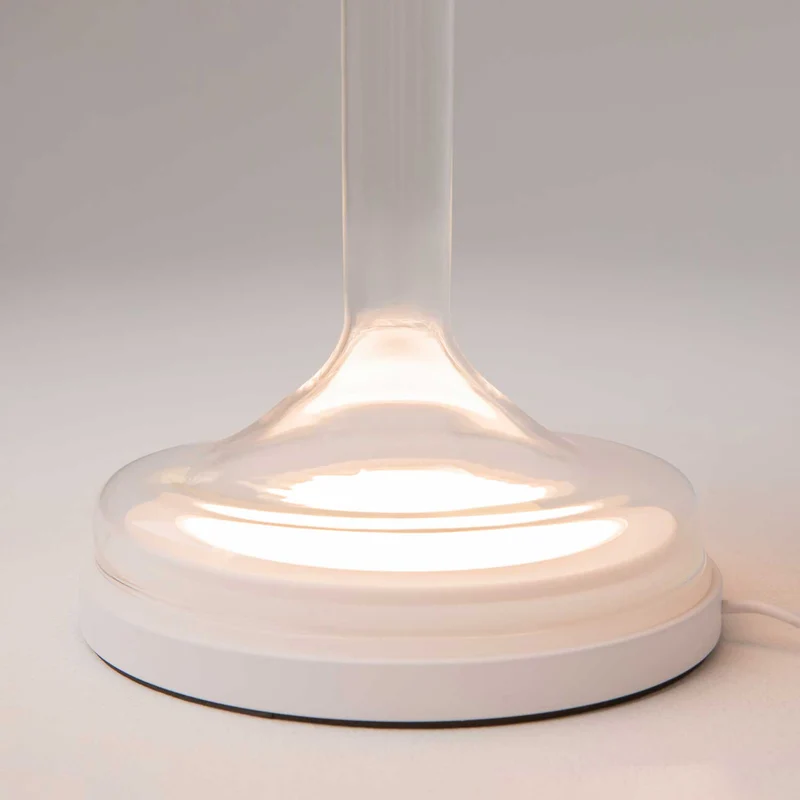 Spirito - Lampe à poser à globe lumineux en métal et verre, style contemporain
