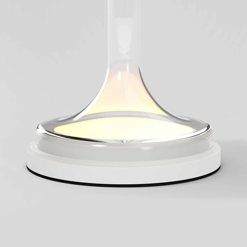 Spirito - Lampe à poser à globe lumineux en métal et verre, style contemporain