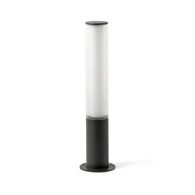 Tura - Borne LED en acier et polycarbonate, style contemporain