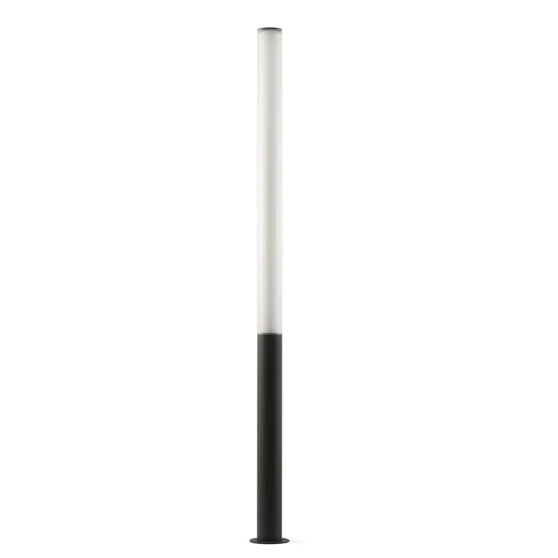Tura - Borne LED en acier et polycarbonate, style contemporain