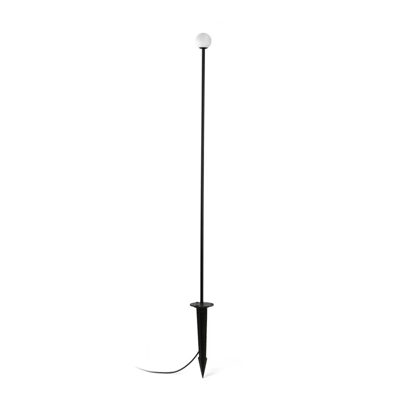 Cuca - Piquet LED en acier et verre, style contemporain
