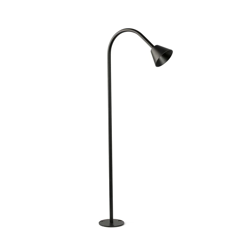 Lily - Borne LED en acier et verre, style contemporain
