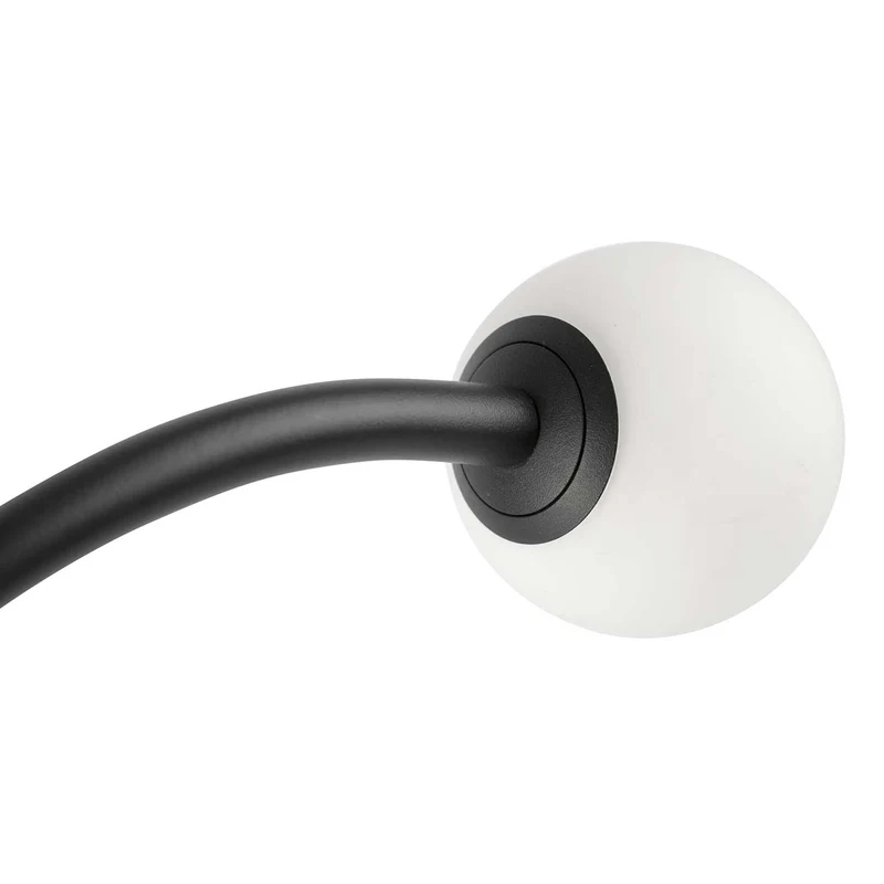 Cuca - Potelet LED en acier et verre, style contemporain