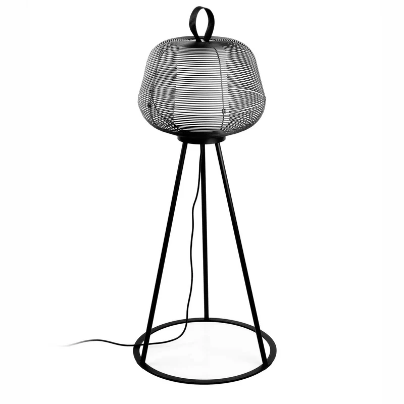 Nara - Lampadaire en acier et polyéthylène, style contemporain