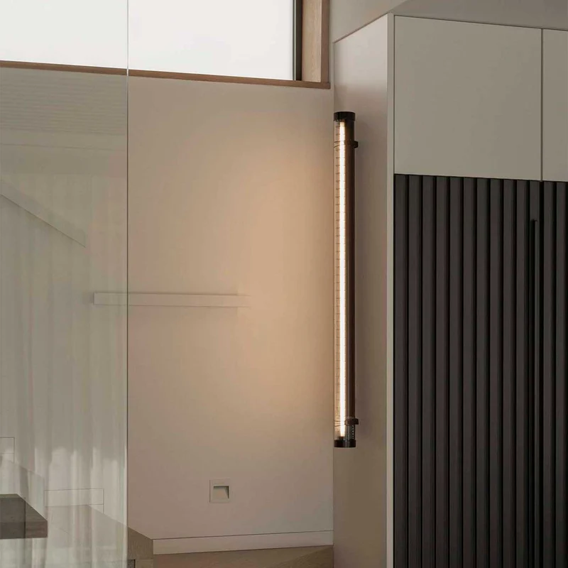 Scuba Louver - Applique murale LED d’extérieur en aluminium, style contemporain
