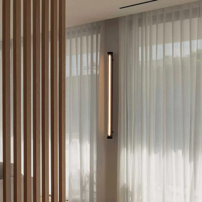 Scuba Louver - Applique murale LED d’extérieur en aluminium, style contemporain