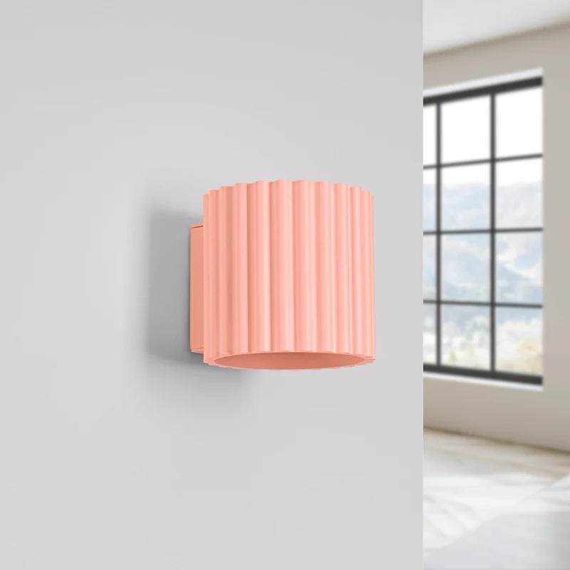 Heze - Applique murale art déco en aluminium et verre