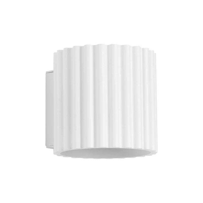 Heze - Applique murale art déco en aluminium et verre