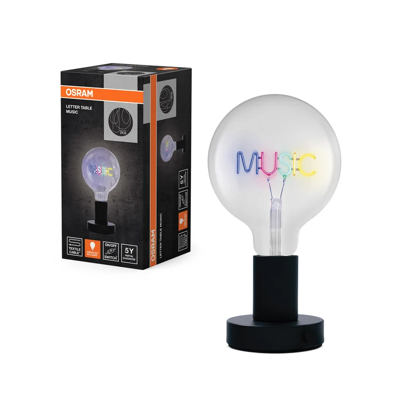OSRAM 1906 LETTER LAMPADA DA TAVOLO Music 1.2W E27
