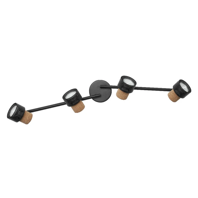 OSRAM DECOR SPOT CORK lampada da soffitto, 4 x 3,4W, 920lm, nero