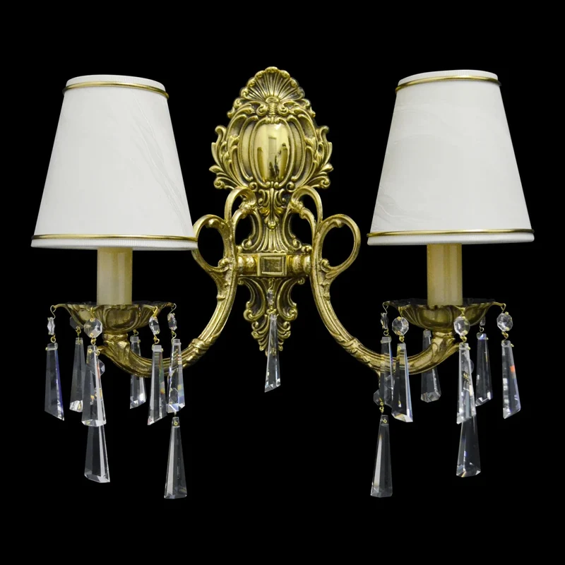 Casa Padrino Luxus Barock Kristall Kronleuchter Gold Ø 40 x H. 38 cm - Prunkvolle Messing Kronleuchter mit böhmischem Kristallglas - Barock Möbel - Edel & Prunkvoll