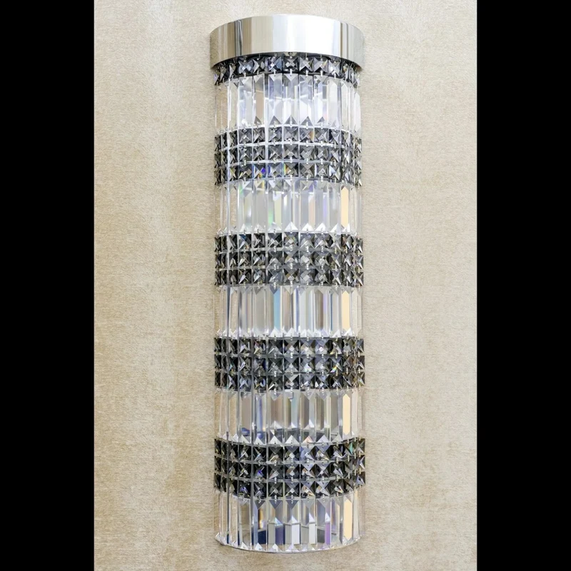 Casa Padrino Luxus Kristall Hängeleuchte Silber Ø 24.5 x H. 80 cm - Prunkvolle Messing Hängeleuchte mit böhmischem Kristallglas - Barock Möbel - Edel & Prunkvoll