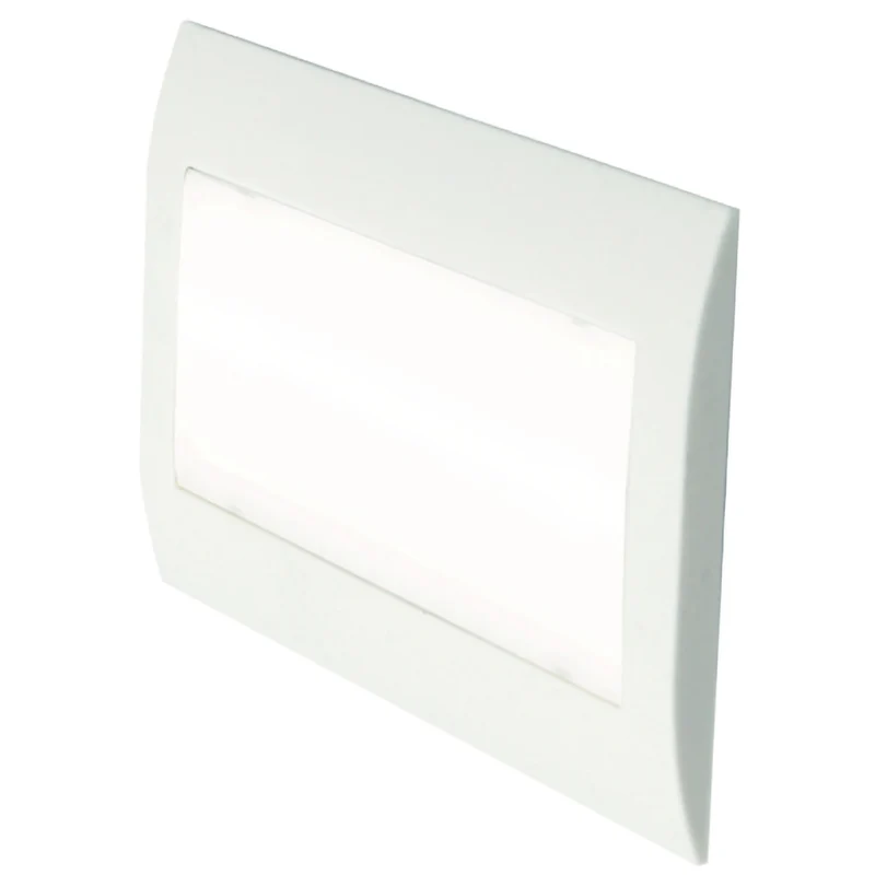 O.N Lampada a LED anti black-out, faretto 2W 160 lumen, luce fredda 6500K, lampada da incasso, installazione su supporto 503, luce d'emergenza 12 LED, IP20