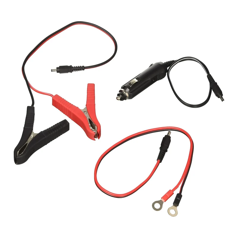 Alcapower Tester per batterie 12V e 24V con Display LCD, cavo con occhielli, cavo con pinze a coccodrillo e cavo con spina accendisigari