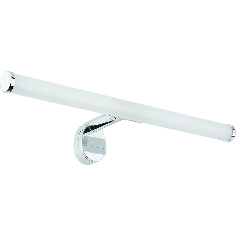 Lampada da incasso a specchio, a incastro, avvitabile, morsettabile, 6 W, 540 lm, 4000 K (luce naturale) IP44, cromata, con cavo di collegamento