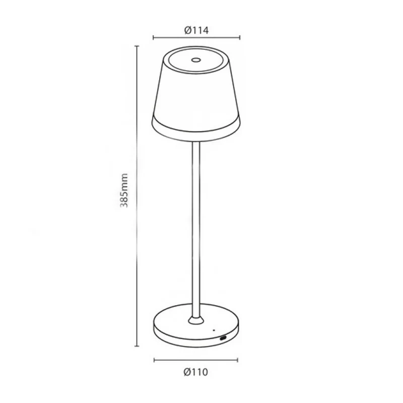 Jolight Lampada Led da tavolo senza fili, lampada da scrivania LED dimmerabile, interruttore soft touch con luce calda, per uso interno ed esterno, ricaricabile