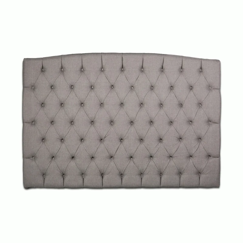 Casa Padrino Luxus Bett-Kopfteil Taupegrau 200 x H. 140 cm - Luxus Hotel & Schlafzimmer Möbel
