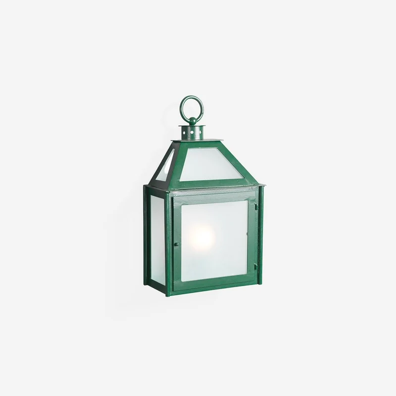 Casa Padrino Luxus Außen Laterne Grün B. 28 x H. 46.5 cm - Handgefertigte Laterne aus Schmiedeeisen - Luxus Kollektion - Edel & Prunkvoll