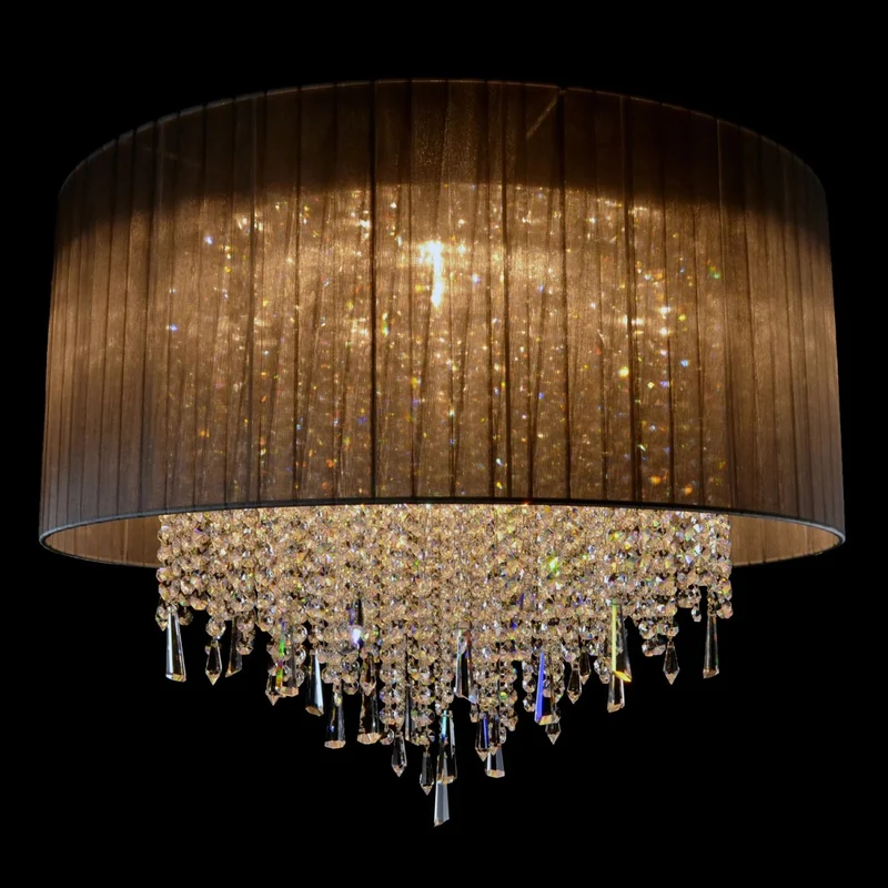 Casa Padrino Luxus Kristall Kronleuchter Silber Ø 70 x H. 55 cm - Prunkvolle Messing Kronleuchter mit böhmischem Kristallglas - Barock Möbel - Edel & Prunkvoll