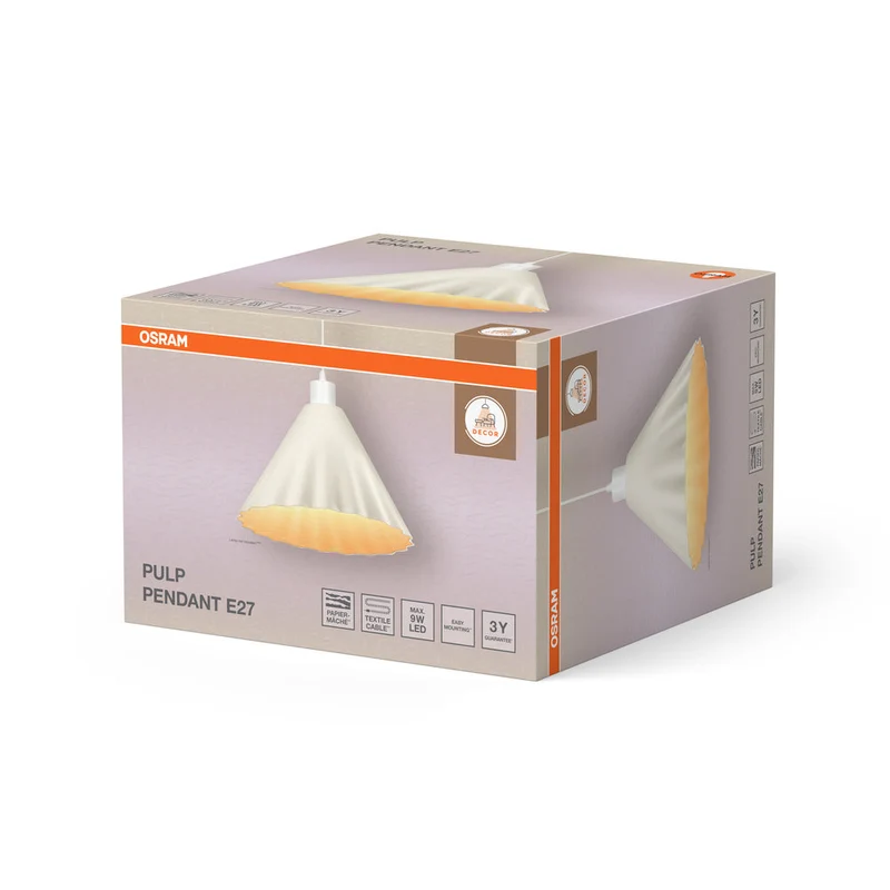 OSRAM DECOR Lampada a sospensione Decor Pulp bianca, E27, 310 mm