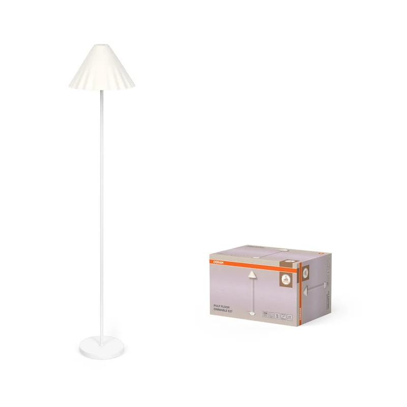 OSRAM DECOR Lampada da terra Decor Pulp bianco, E27, dimmerabile