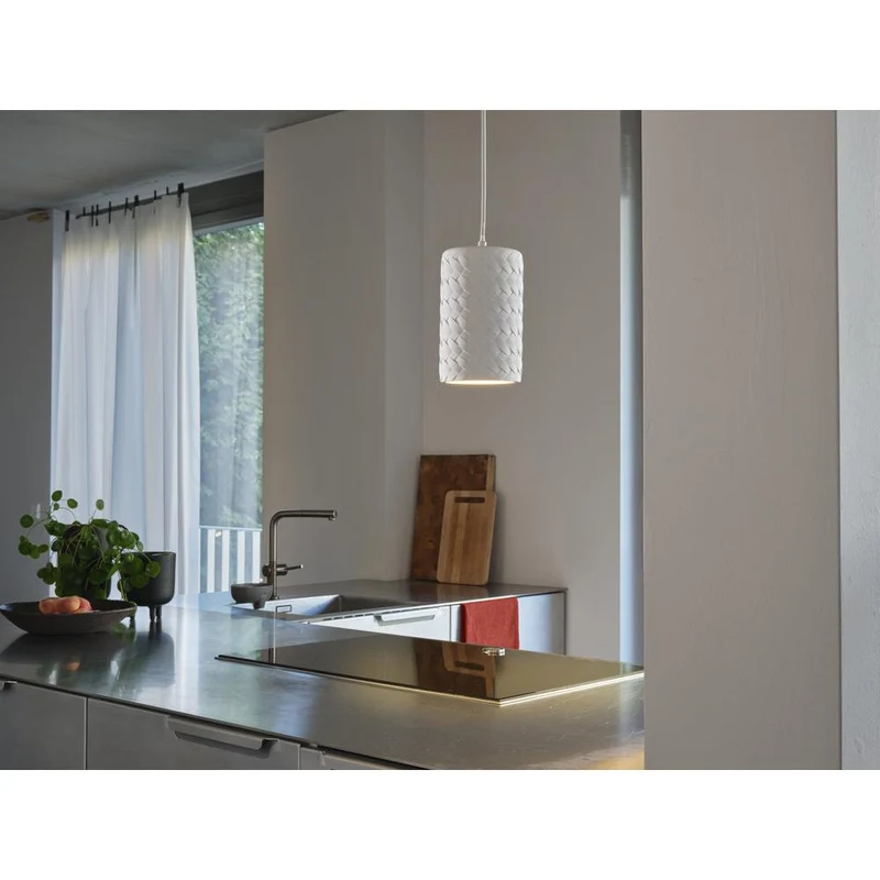 OSRAM DECOR Tubo in gesso lampada a sospensione, E27, 140 mm