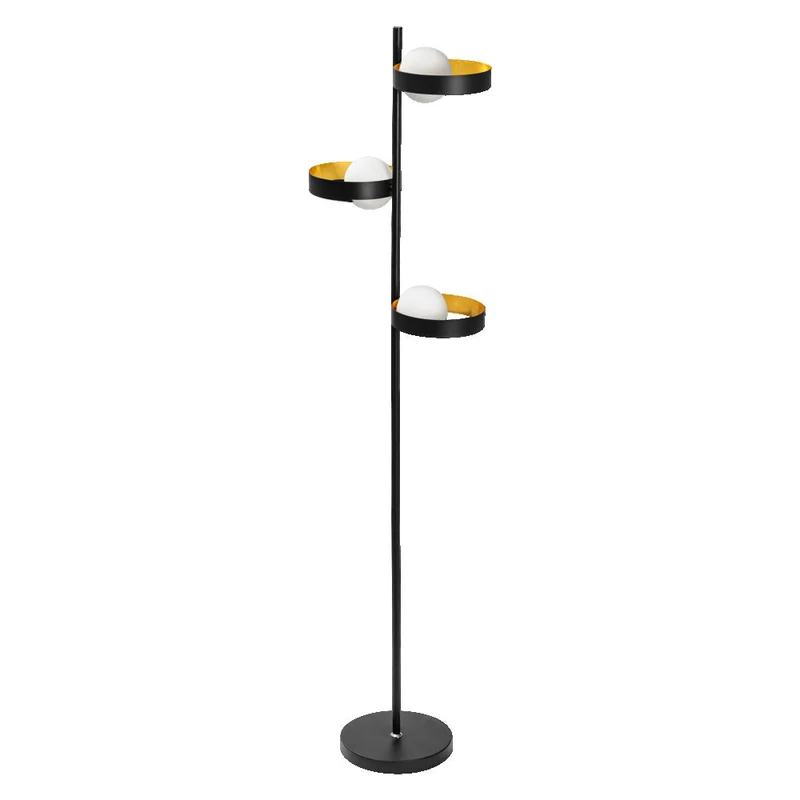 OSRAM DECOR Memphis lampada da terra, nero/oro, attacco G9