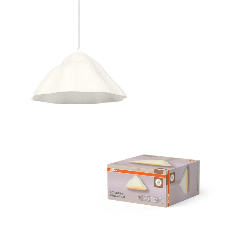 OSRAM DECOR Lampada a sospensione Decor Lotus Leaf bianca, E27, 396 mm