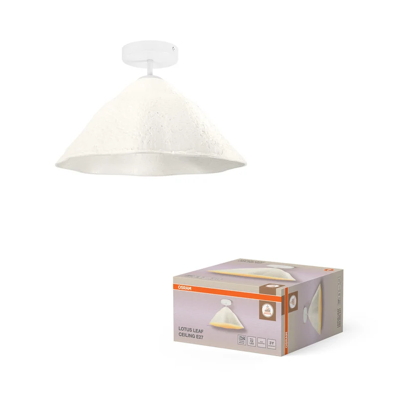OSRAM DECOR Lampada da soffitto Decor Lotus Leaf bianca, E27, 396 mm